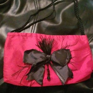 Vintage RED SILK CLUTH